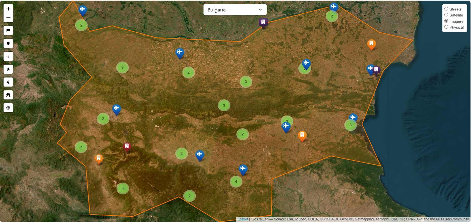 Gazetteer Directory Screenshot
